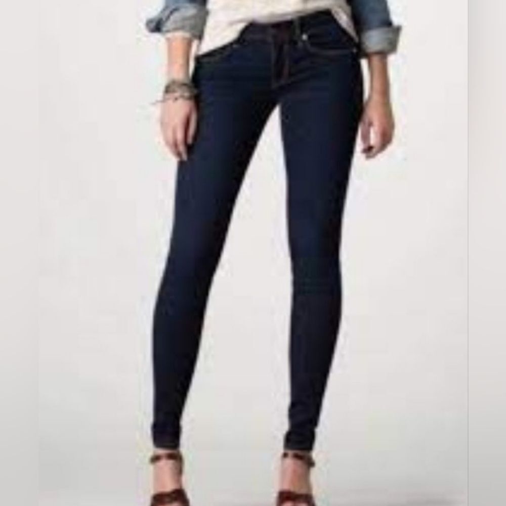 Abercrombie & Fitch Erin Low Rise Destroyed Knee Straight Leg Jeans 2P